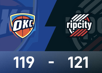 NBA战报：阿夫迪亚26分，杨瀚森未登场，开拓者121-119雷霆